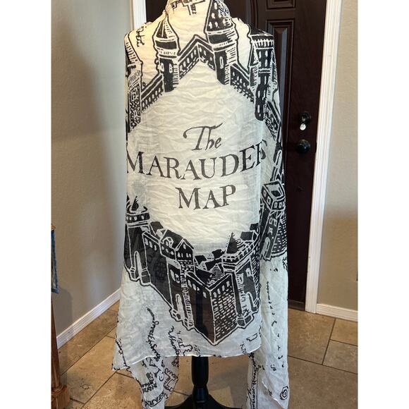Harry Potter Marauders Map Scarf - Picture 1 of 3